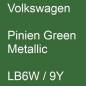 Preview: Volkswagen, Pinien Green Metallic, LB6W / 9Y.